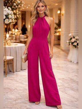 Julia Jordan formal wide leg jumpsuit sz 8 LIKE NEW